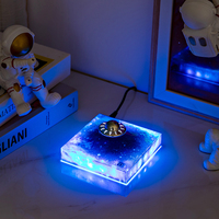 RGB estrella flotante astronauta volador y lámpara de levitación OVNI elegante artesanía decorativa de escritorio para el hogar Idea de regalo