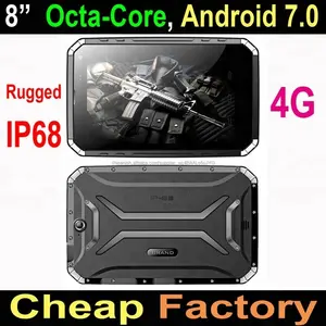 Fábrica barata 8 pulgadas resistente android tabletas con código de barras RFID UHF tablet pc ip68