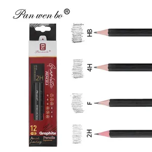 Panwenbo, профессиональный набор карандашей для рисования, HB 2H F 2B 4B 5B 6B 10B 12B