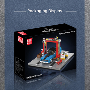 Mould King 24086 Garage de réparation et Challenger Muscle Car Mini World Series – Briques de construction pour enfants - Product Image 6