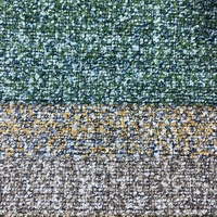 En stock, tissu d'ameublement bouclé 100% polyester, fil bouclé tissé, textile de décoration intérieure pour meubles