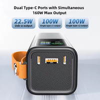 Batterie externe en alliage d'aluminium 100W à charge rapide 20000mAh avec câble USB-C, technologie GaN, chargeur portable pour ordinateur portable