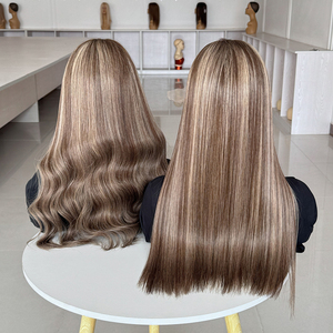 Premium 100% Virgin Human Hair <b>Wigs</b> Pre Plucked Raw Virgin Human Hair Hd Transparent Lace Front <b>Wigs</b> #RH3-12 - Product Image 4