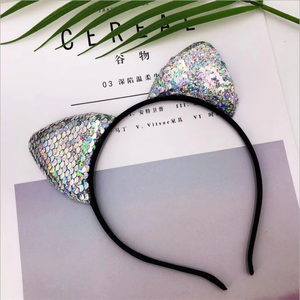 Yiwu usine Enfants Fête fille or plaque Accessoires De bande de Cheveux oreilles de chat bandeau - Product Image 5