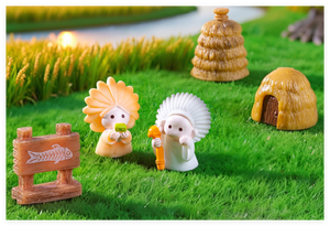 Figura de Astronauta 3D, Decoración de Jardín de Resina con Diseño de Hada Religiosa, Letrero de Camino con Diseño de Granero de Paja, Casa de Paja, Estatua Humana - Product Image 5