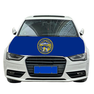 Couverture nationale de capot de voiture abordable drapeau Nebraska couverture de moteur de voiture drapeau usine vente directe <span class=keywords><strong>tissu</strong></span> polyester - Product Image 4