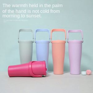 Vaso Térmico de Acero Inoxidable de 30 oz con Logotipo Personalizado, Doble Pared, Aislamiento Térmico de 6-12 Horas, Taza de Viaje para Exteriores con Pajita - Product Image 3
