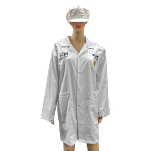 ALLESD安全ポリエステル作業制服クリーンルームスーツ<span class=keywords><strong>ESD</strong></span>スモック帯電防止作業服 - Product Image 1