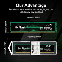 Module de mémoire RAM DDR3 8 Go 1600 MHz pour ordinateur de bureau