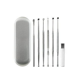 6pcs <b>Ear</b> Wax Remover Tool Set Stainless Steel Colorful <b>Ear</b> <b>Pick</b> Cleaner Kit Custom Logo Reusable Personal <b>Ear</b> Care Wholesale - Product Image 1