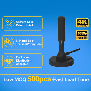 Antena de TV para Interiores y Exteriores con Base Magnética, Paquete Bilingüe Español-Portugués Personalizado, ISDB-T/ATSC para Supermercados Latinoamericanos - Product Image 2