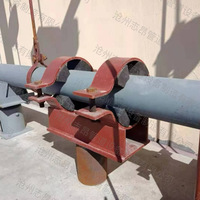 Soporte de Tubería de Acero al Carbono de Alta Calidad, Tipo Doble Abrazadera, Resistente a la Corrosión y a los Químicos, Superficie Pintada