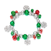 Pendentif de Noël transfrontalier Europe-Amérique en alliage, nouveau design, style audacieux, color-block, avec Père Noël, flocon de neige, bonhomme de neige et cloche