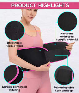 Ceinture d'exercice chauffante amincissante en néoprène unisexe, ceinture de sudation pour brûler les graisses et la cellulite, enveloppement ventre brûleur de graisse - Product Image 5