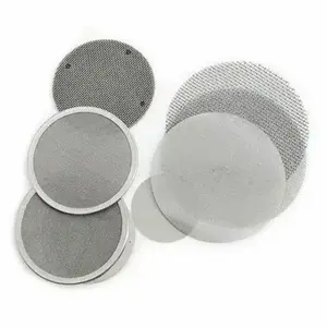 100 200 filtre à disque rond d'écran d'extrudeuse de grillage circulaire d'acier inoxydable de micron pour la machine