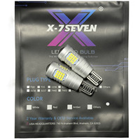 Decodificador LED para Auto X-7SEVEN, Luz de Reversa T15-4014-60SMD, Luz de Freno y Direccional de Alta Luminosidad, Bombilla de Luz Trasera de 12W