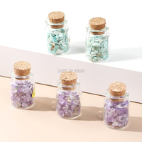 LINK JD GEMS Nouveau Coffret Cadeau DIY Bouteille à Vœux en Pierre Naturelle Concassée Faite à la Main pour Guérir l'Âme et Décoration de Bureau