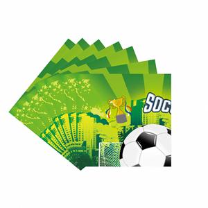 JIALIN Artículos para Fiestas con Temática de Fútbol Verde, Platos y Vasos Desechables de Papel - Product Image 5