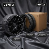 Jantes en alliage JENTO 18 pouces 8J 9J décalées 5x112 ET42 ET45 CB66.6 noires usinées pour Mercedes Audi A4 A6 VW Passat JWL VIA