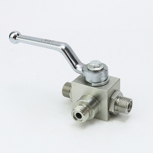 วาล์วบอลแบบเกลียวนอกสองตำแหน่งสามทาง รุ่น KHB3K-M16*1.5 ผลิตจากเหล็กกล้าคาร์บอน KHB3K ทนแรงดันสูง จัดจำหน่ายโดยผู้ผลิต - Product Image 1