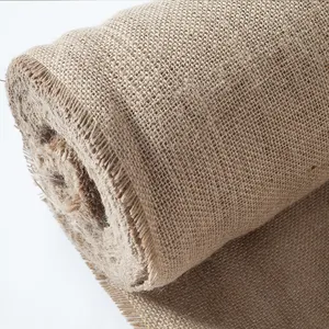 China Supplier Burlap Fabric 45 Inch x 100 Yard Jute Roll 100M Coloured Hessian Roll