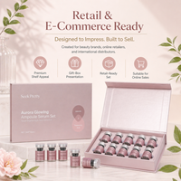 Sérum Ampoule Liquide Éclaircissant et Blanchissant pour le Visage Seek Pretty Face Skincare, Sérum Facial au Collagène et 5% de Niacinamide