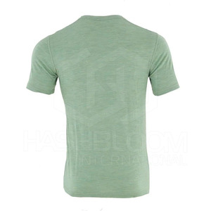 T-shirts unis tricotés de haute qualité pour hommes, séchage rapide, approvisionnement en gros, 100 % coton et fibre de bambou, coupe ample, imprimés - Product Image 2