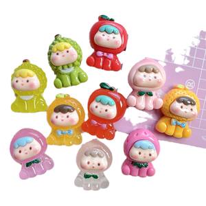 Coque de téléphone DIY en résine brillante et lumineuse à motif de fruits et de dessins animés pour bébé, accessoires pour cheveux, épingles à cheveux, accessoires en résine - Product Image 5