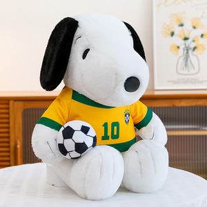 Peluche de Perro <span class=keywords><strong>Snoopy</strong></span> de Fútbol, Regalos para Eventos Deportivos, Muñeco Decorativo Adorable, Juguetes de Peluche de Personajes de Dibujos Animados para Niños y Niñas - Product Image 4