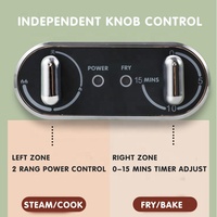 Machine de petit déjeuner multifonction 3 en 1, cuisson à la vapeur, sandwichs et gaufres tout-en-un