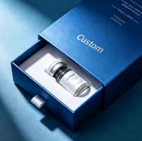 Boîte en carton coulissante personnalisée de luxe OEM, étiquette privée, petite boîte d'emballage cadeau vide pour huiles essentielles, parfums et cosmétiques