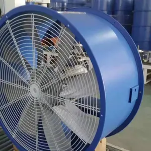 Ventilador de fluxo axial de alta temperatura, diâmetro de 500mm para secagem de grão