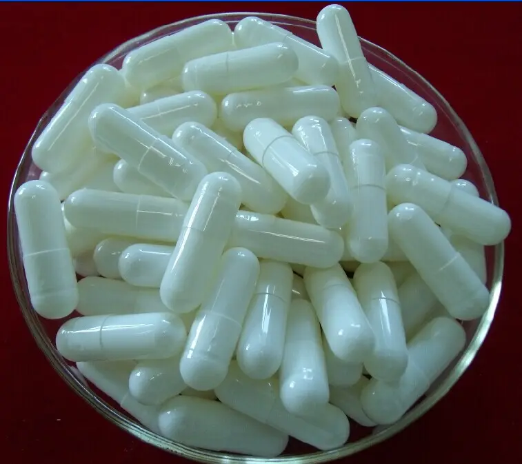 Capsules à revêtement pneumatique blanches/blanches, vide, en Gel de gelée durcissant, 100% BSE/TSE, taille 1, en promotion