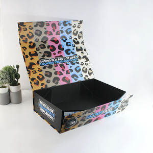 Cajas de Regalo de Papel, Cartón para Negocios, Plegables, con Tapa, para Regalos, Cierre Magnético, con Lazo, Grabado en Relieve, Reciclables - Product Image 1