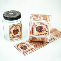 Impression d'étiquettes personnalisées pour bouteilles de sauce piquante adhésives, étiquettes anti-humidité pour pots de sauce, rouleau d'autocollants pour l'emballage