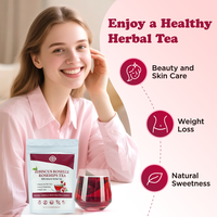 Chianherbs – Thé personnalisé Hibiscus, Roselle et Cynorrhodon pour une peau éclatante, blanchissante et amincissante, pour la perte de poids, la beauté et les soins de la peau