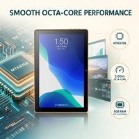 Tablet PC Android 15 MTK8768 2.0GHz Octa Core 3GB+5GB RAM 32GB 4G Call Dual WiFi untuk Grosir Tablet Dual Sim