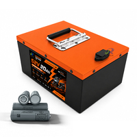 Batterie NCM longue portée de qualité A, petite, pleine capacité, durable, 52V 15Ah-30Ah, 1500+ cycles pour moto électrique 1900W