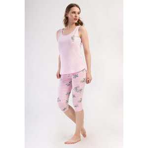 Traje Capri de Falda Ancha para Mujer con Top de Tirantes de Lyocell y Puños Ovalados - Product Image 4