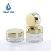 Custom luxe 50 ml lege ronde plastic cosmetische verpakking jar gebruik voor huidverzorging crème