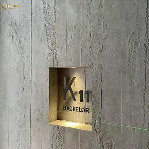MIGLIORE <span class=keywords><strong>Panneaux</strong></span> muraux flexibles en fausse pierre imperméables Installation facile Carrelage extérieur en béton pour la décoration murale de magasin - Product Image 1