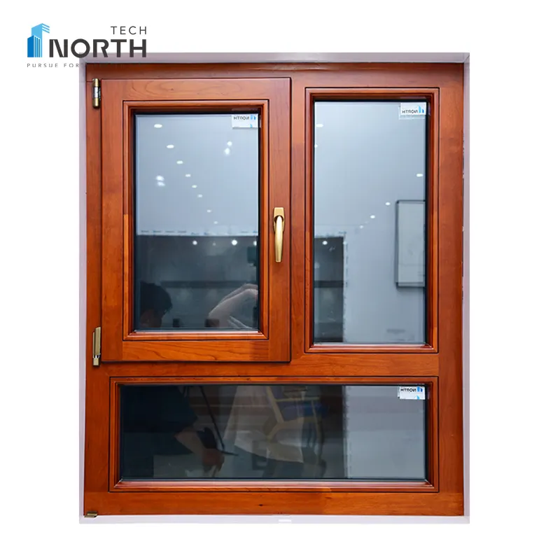 सबसे अच्छा ख़िड़की विंडोज नई उत्पाद घर उपयोग डबल घुटा हुआ AluCladding लकड़ी फिसलने मूल दरवाजे और खिड़कियां