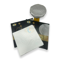 Feuilles de papier d'aluminium perforées de haute qualité, 150 mm carrés, de qualité alimentaire, à texture douce, pour chicha, tempérament dur, adaptées à l'utilisation de la chicha, OEM