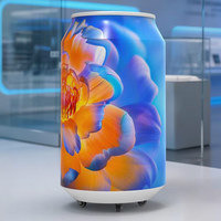 Nouveau produit : Écran LED CAN avec réfrigérateur, écran publicitaire intelligent haute définition, écran LED pour bouteilles, affichage pour réfrigérateur