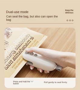 Máquina Selladora de Bolsas Inteligente para el Hogar, Selladora Térmica de Plástico 2 en 1 para Snacks, Frutas y Especias - Product Image 4