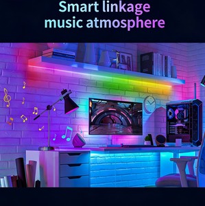 Tira de Luces LED RGB Inteligente COB de 18 pies, Direccionable, <span class=keywords><strong>con</strong></span> Efecto de Persecución de Color, 12V, Multicolor, Flexible, para Decoración - Product Image 5
