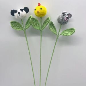 Giocattoli Miniatura Fatti a Mano all'Uncinetto: Coniglietto, Orsetto di Peluche, Testa di Animale Imbottito, <span class=keywords><strong>Fiori</strong></span> all'Uncinetto - Product Image 2