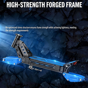 Trottinettes rapides tout-terrain pliables pour adultes, les plus puissantes, avec moteur A11 10 pouces 48V 2000W 15Ah, vitesse 45 km/h, en acier forgé intégral, à <span class=keywords><strong>essence</strong></span> - Product Image 5