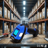 Lecteur de codes-barres laser 1D portable de qualité industrielle JR 762WL, étanche IP62, résistant à la poussière, batterie 2000 mAh