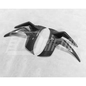 Canards d'aération latérale de pare-chocs avant en fibre de carbone pour Mercedes Benz AMG GTR 2015-2019 - Product Image 5